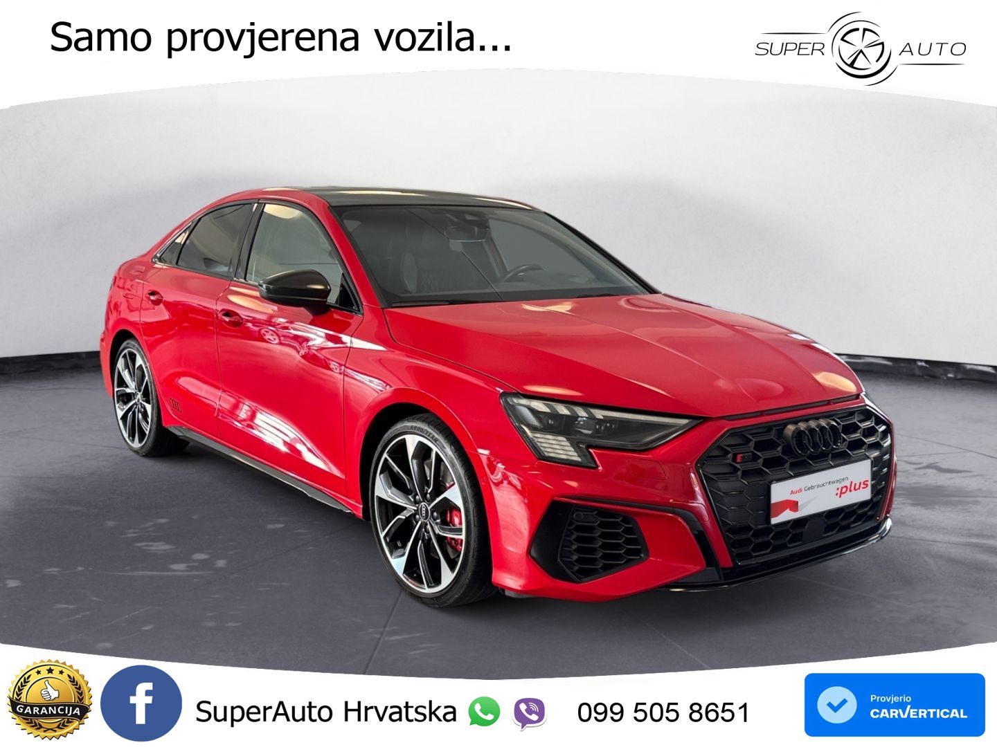 Audi S3 Limuzina 2.0 TFSI (310 KS) quattro S tronic MATRIX+GR SJED+KAM