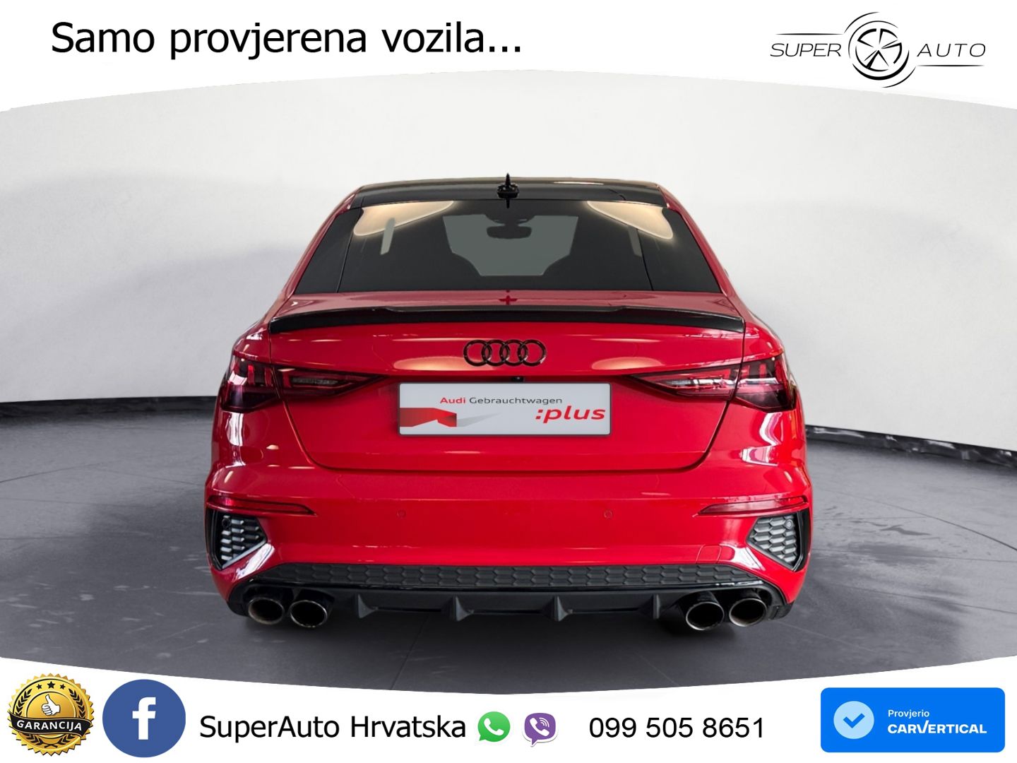 Audi S3 Limuzina 2.0 TFSI (310 KS) quattro S tronic MATRIX+GR SJED+KAM