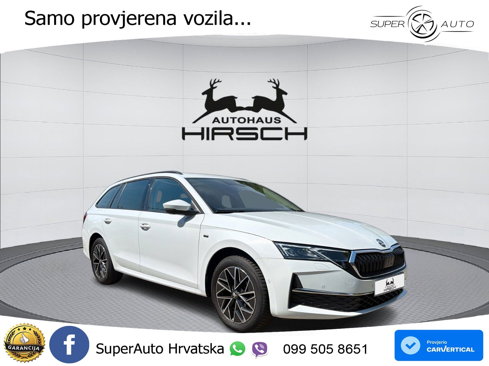 Škoda Octavia Combi 2.0 TDI (150 KS) DSG LED+GR SJED+ACC