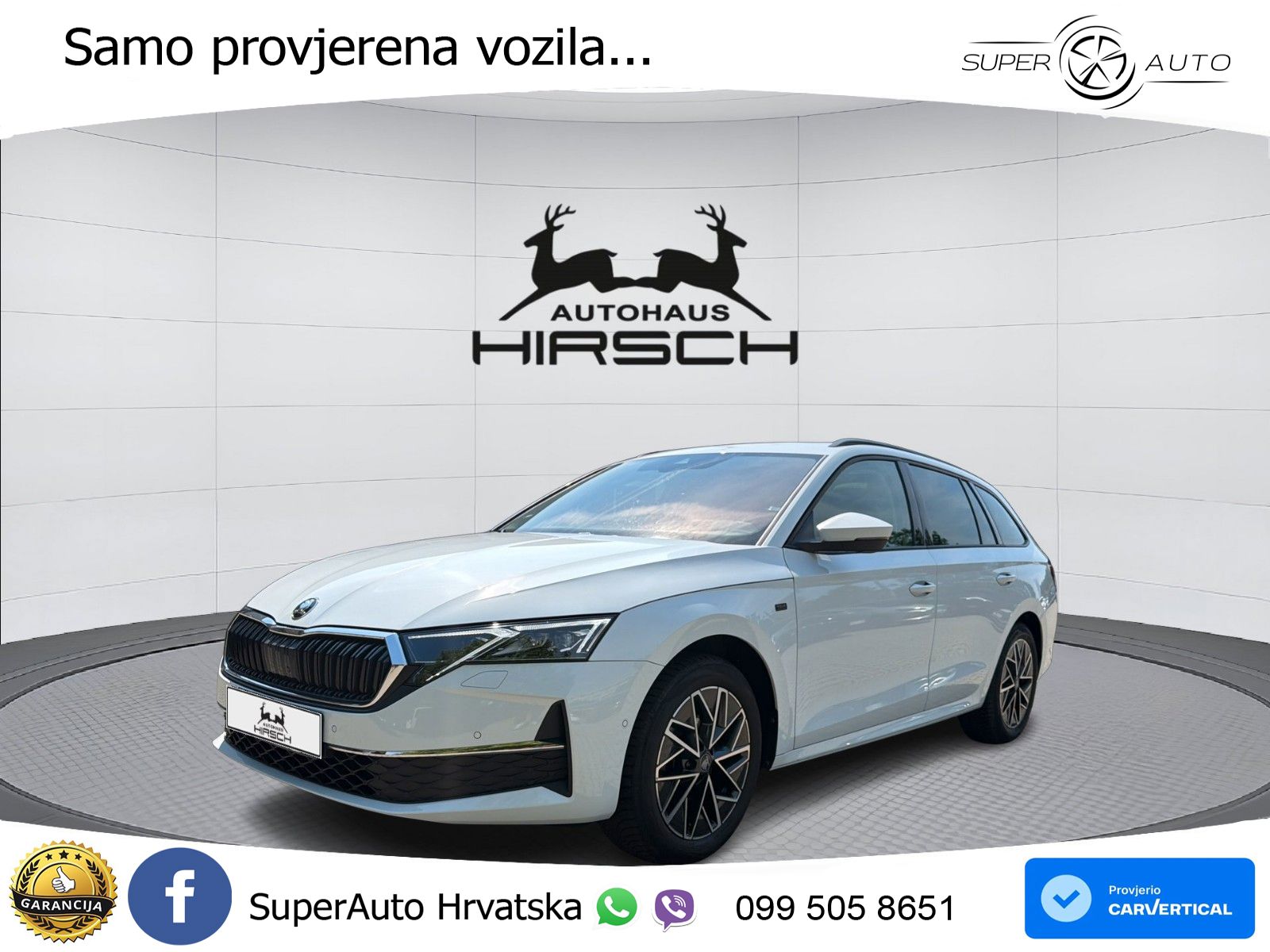 Škoda Octavia Combi 2.0 TDI (150 KS) DSG LED+GR SJED+ACC