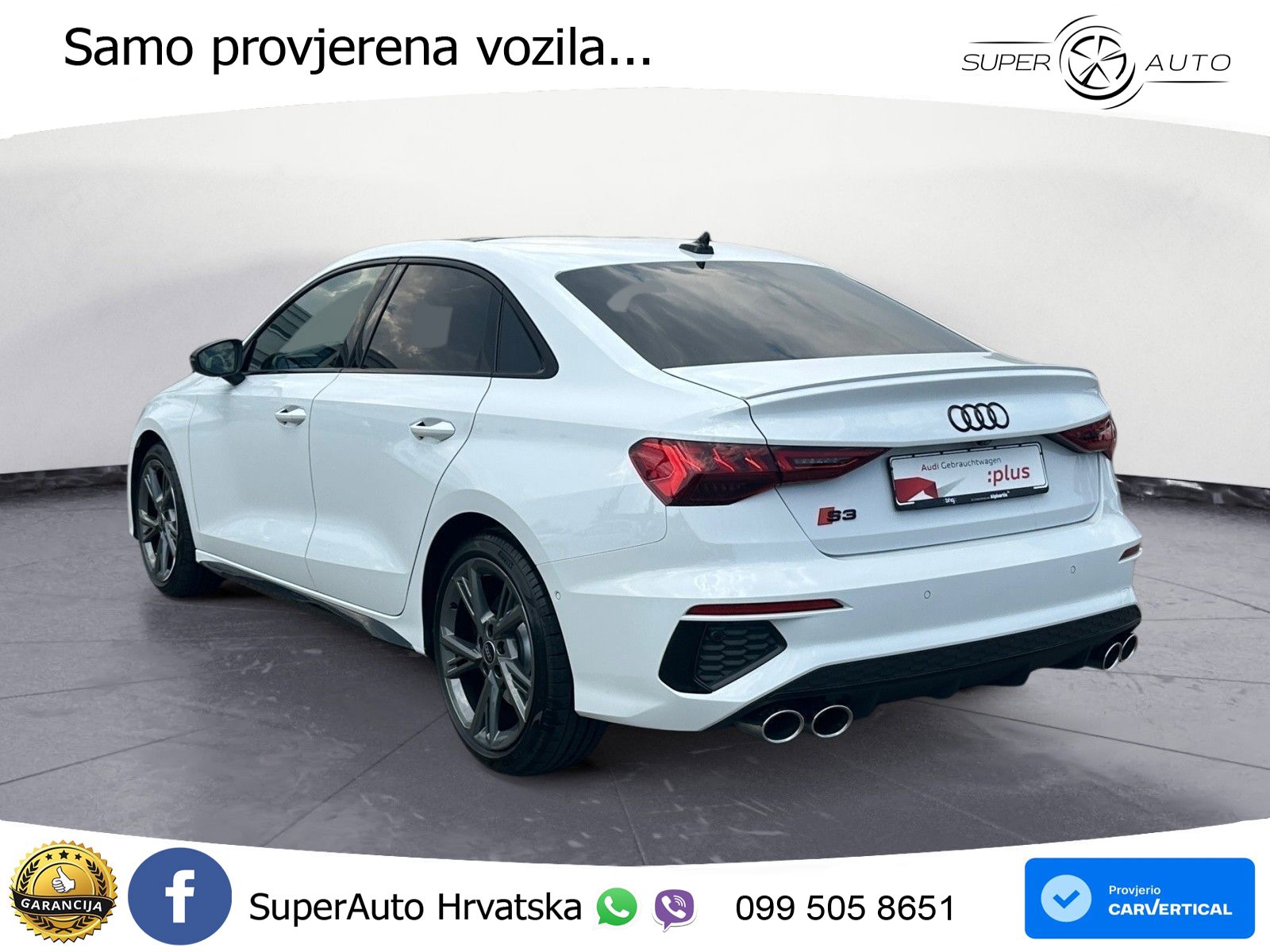 Audi S3 Limuzina 2.0 TFSI (310 KS) quattro S tronic LED+GR SJED+ACC