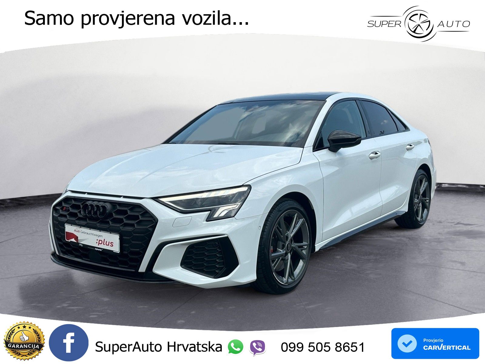 Audi S3 Limuzina 2.0 TFSI (310 KS) quattro S tronic LED+GR SJED+ACC