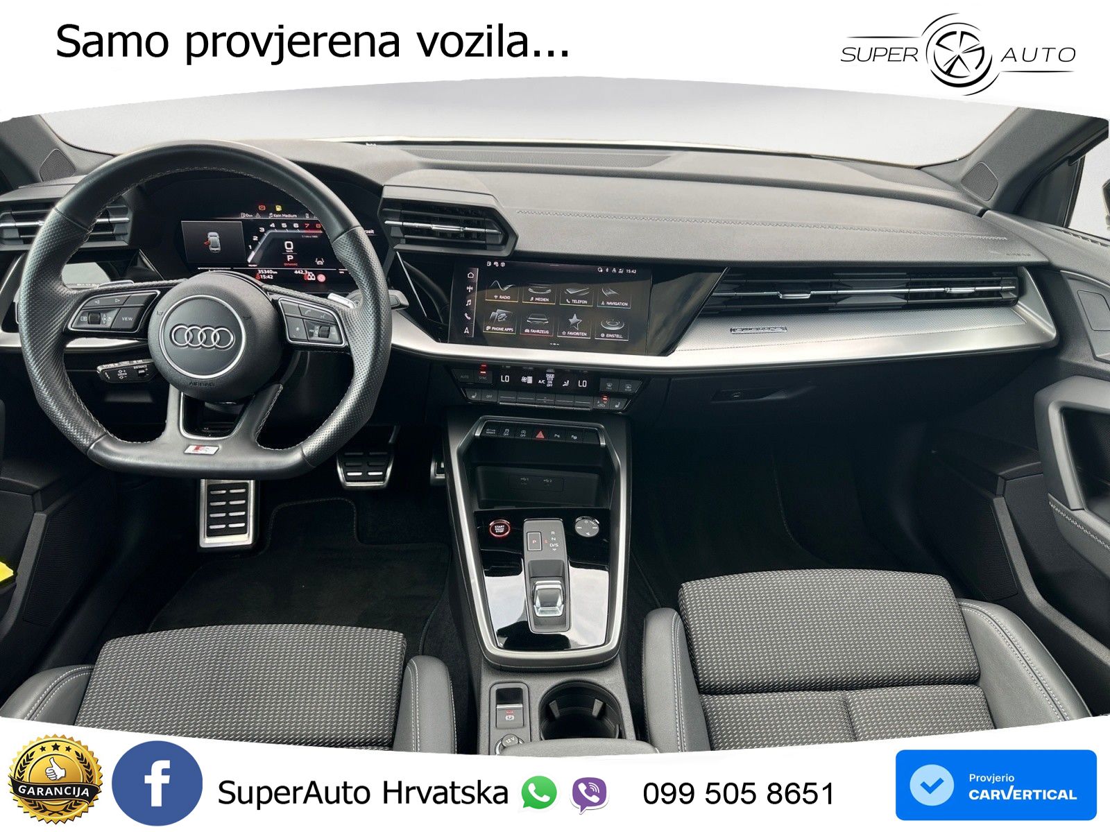 Audi S3 Limuzina 2.0 TFSI (310 KS) quattro S tronic LED+GR SJED+ACC