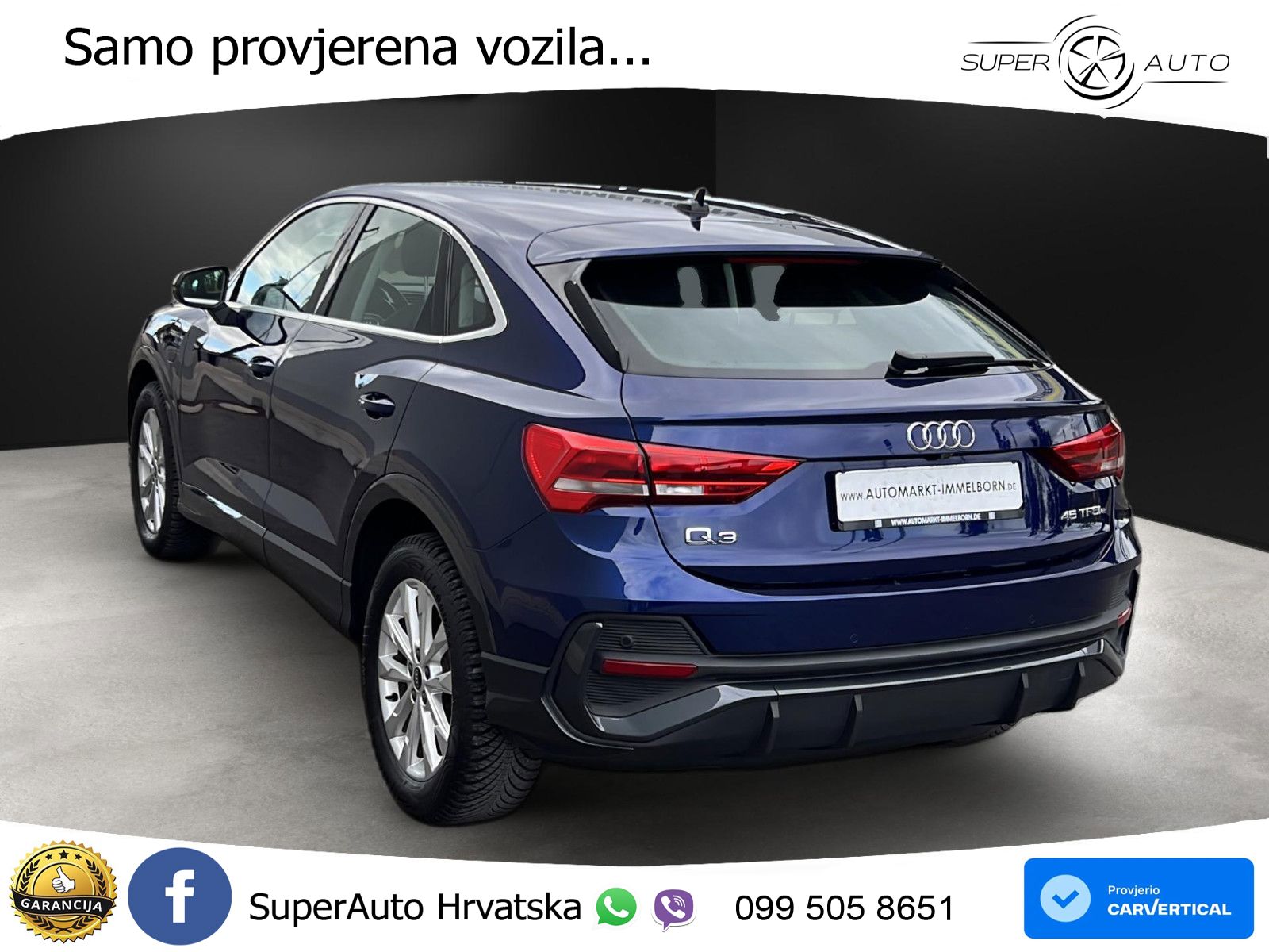 Audi Q3 Sportback 45 TFSIe (245 KS) S tronic LED+GR SJED+ACC