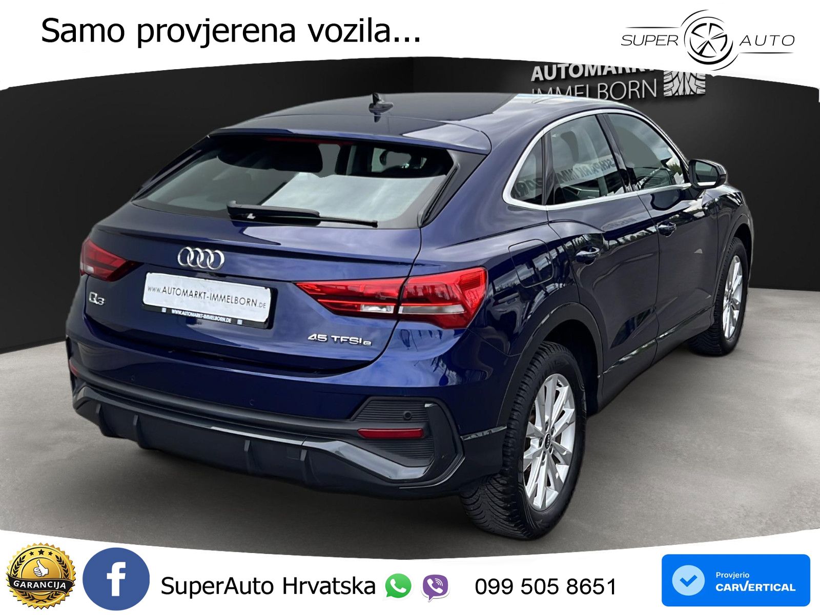 Audi Q3 Sportback 45 TFSIe (245 KS) S tronic LED+GR SJED+ACC