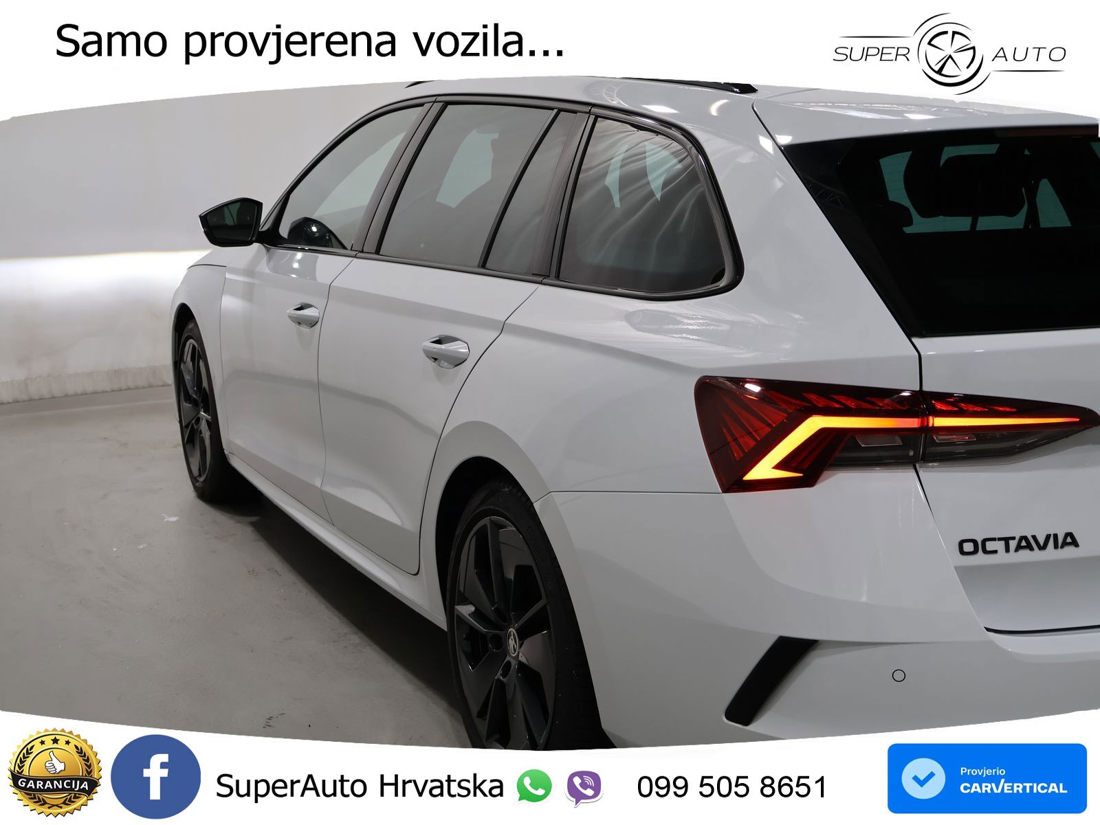 Škoda Octavia Combi RS 2.0 TDI (200 KS) 4x4 DSG LED+GR SJED+ACC