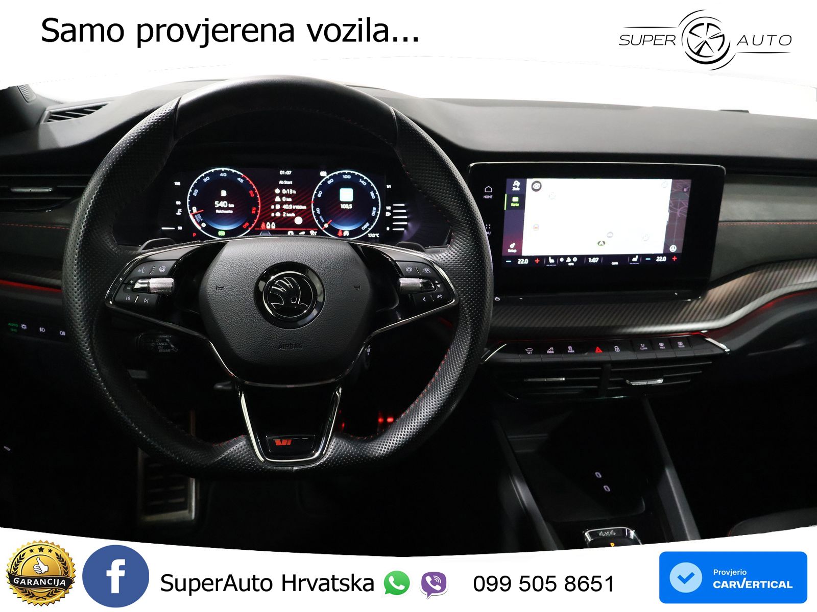 Škoda Octavia Combi RS 2.0 TDI (200 KS) 4x4 DSG LED+GR SJED+ACC