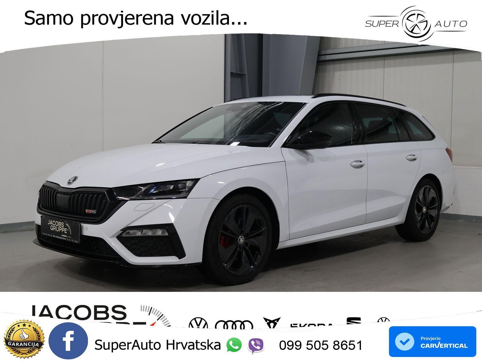 Škoda Octavia Combi RS 2.0 TDI (200 KS) 4x4 DSG LED+GR SJED+ACC