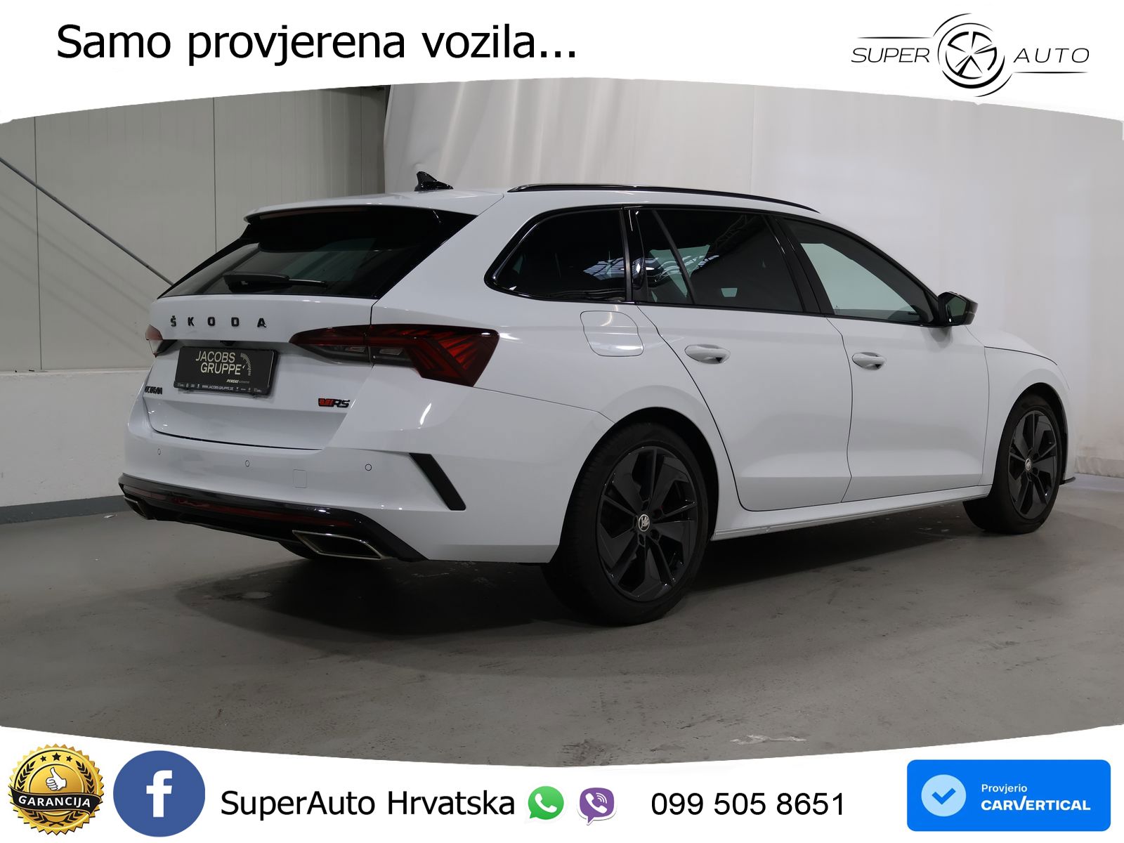 Škoda Octavia Combi RS 2.0 TDI (200 KS) 4x4 DSG LED+GR SJED+ACC