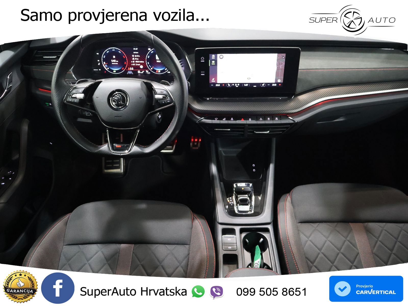 Škoda Octavia Combi RS 2.0 TDI (200 KS) 4x4 DSG LED+GR SJED+ACC