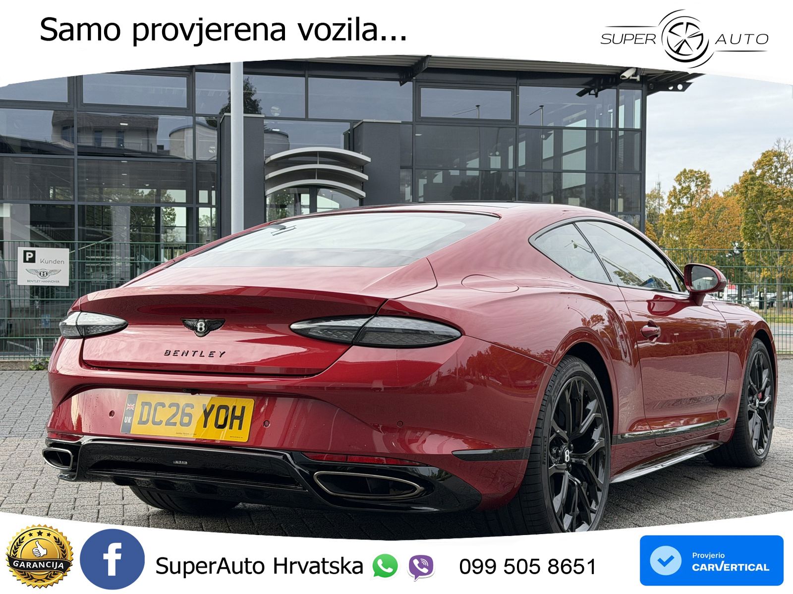 Bentley Continental GT IV 4.0 V8 TFSi (680 KS) AWD DCT ZRAČNI+ACC+GR SJED+KAM