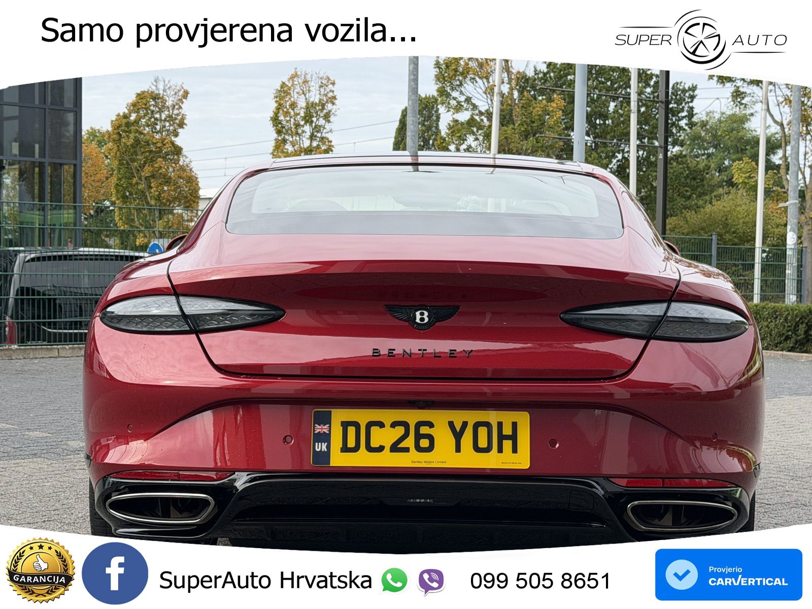 Bentley Continental GT IV 4.0 V8 TFSi (680 KS) AWD DCT ZRAČNI+ACC+GR SJED+KAM