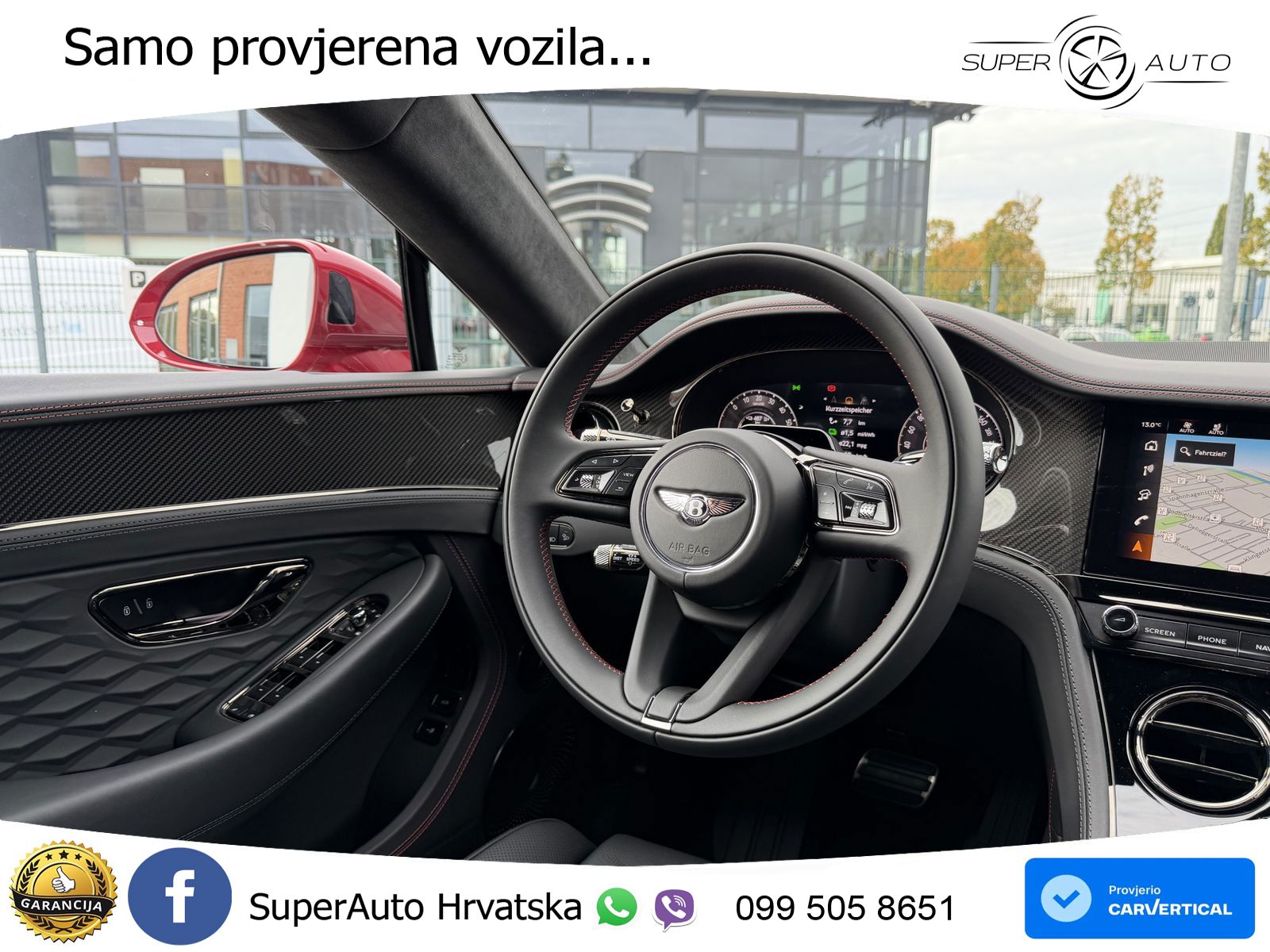 Bentley Continental GT IV 4.0 V8 TFSi (680 KS) AWD DCT ZRAČNI+ACC+GR SJED+KAM