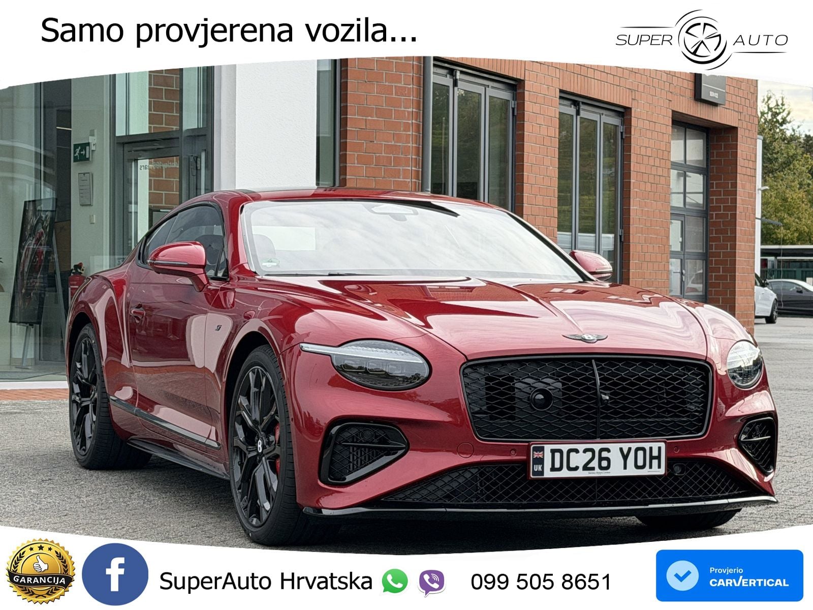Bentley Continental GT IV 4.0 V8 TFSi (680 KS) AWD DCT ZRAČNI+ACC+GR SJED+KAM