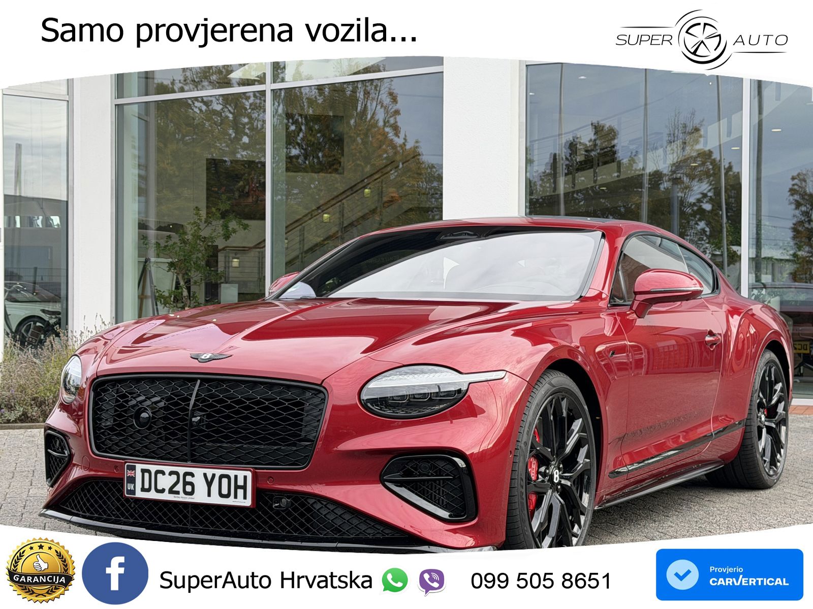 Bentley Continental GT IV 4.0 V8 TFSi (680 KS) AWD DCT ZRAČNI+ACC+GR SJED+KAM