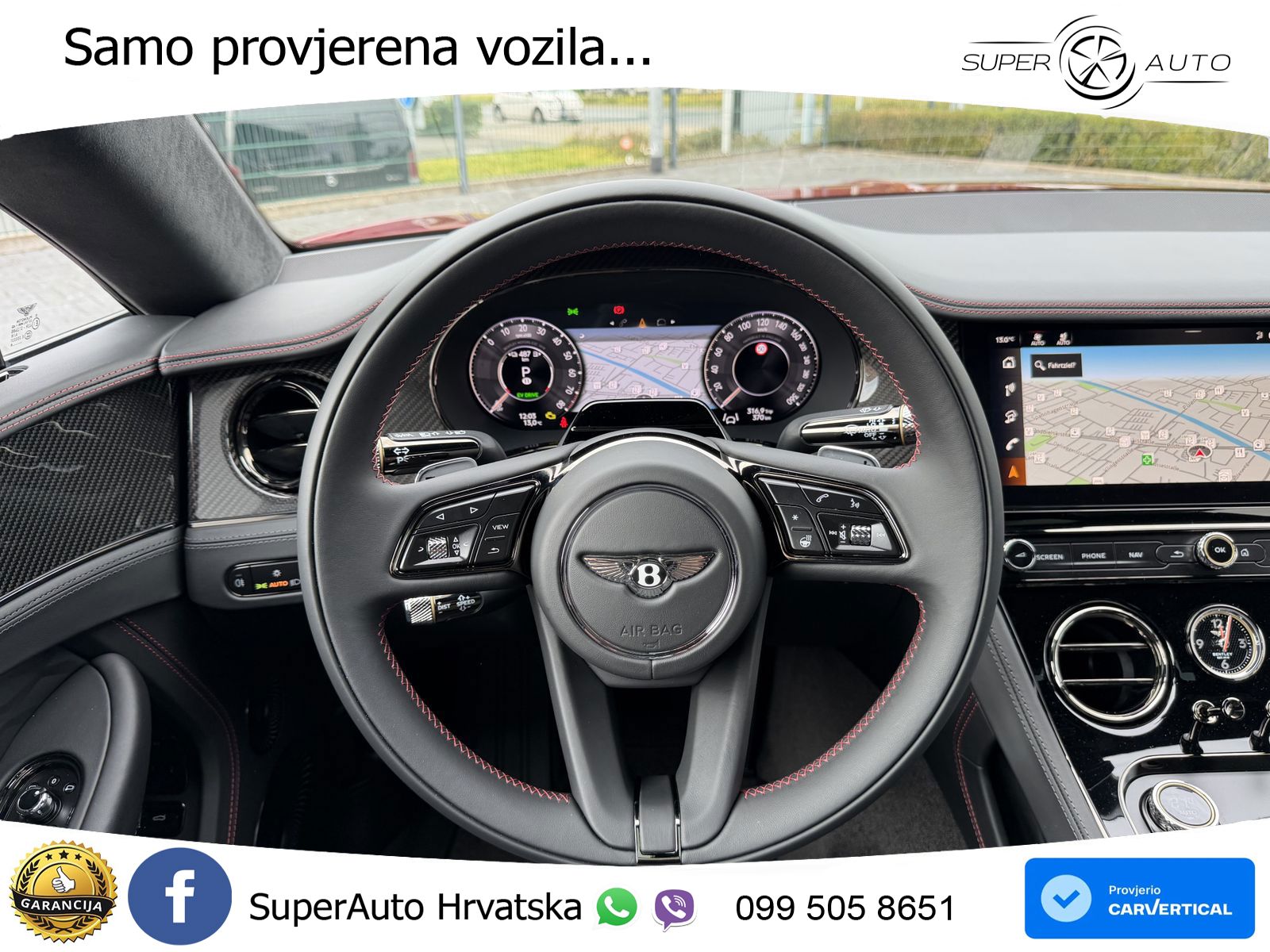 Bentley Continental GT IV 4.0 V8 TFSi (680 KS) AWD DCT ZRAČNI+ACC+GR SJED+KAM
