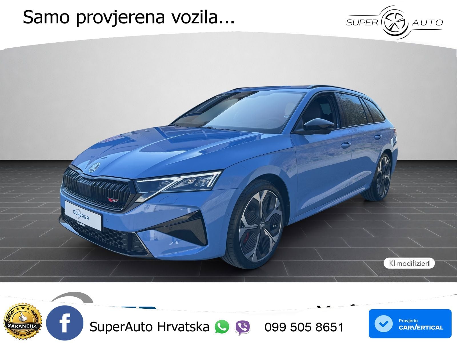 Škoda Octavia Combi RS 2.0 TSI (265 KS) DSG LED+GR SJED+ACC