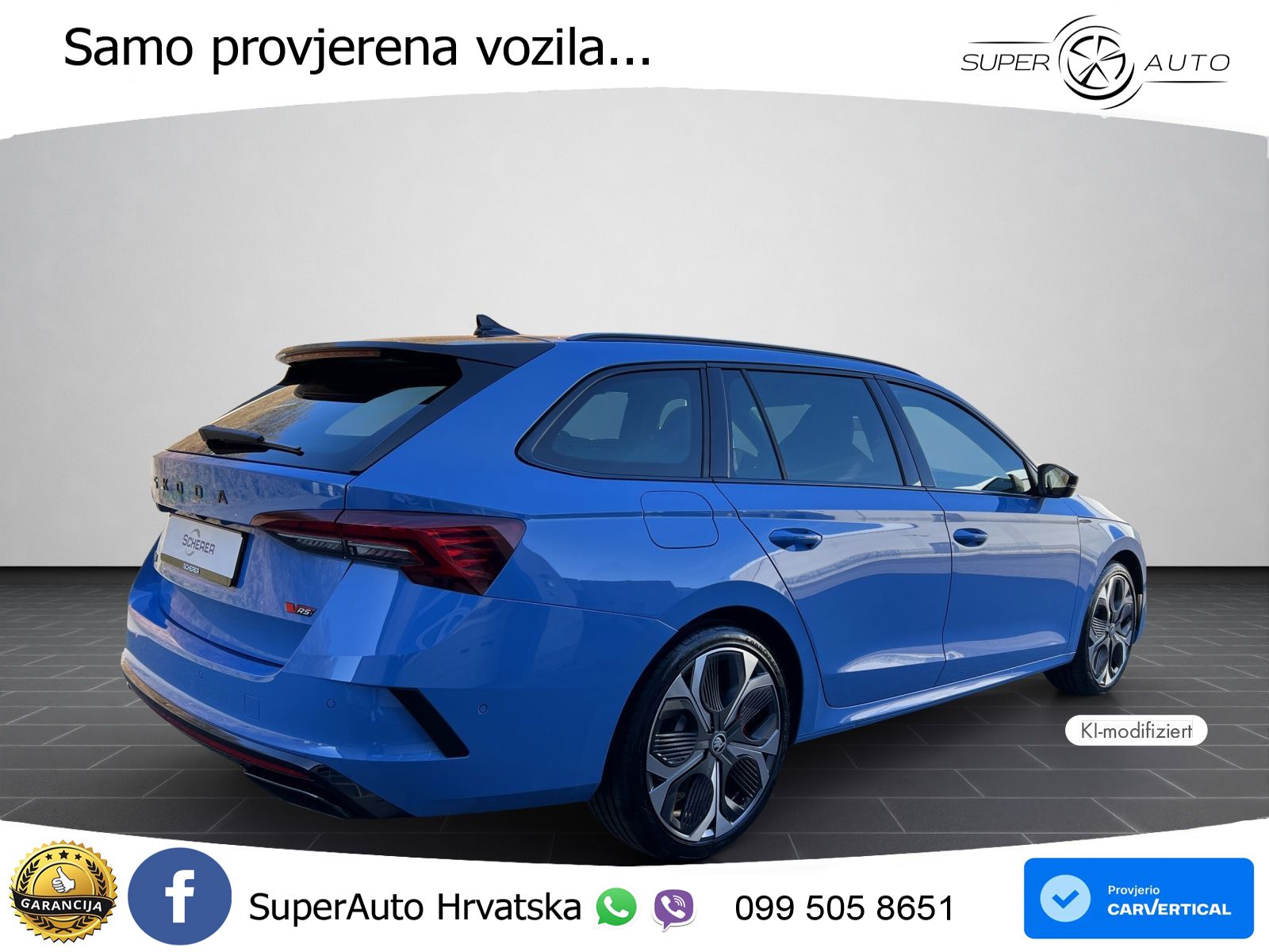 Škoda Octavia Combi RS 2.0 TSI (265 KS) DSG LED+GR SJED+ACC