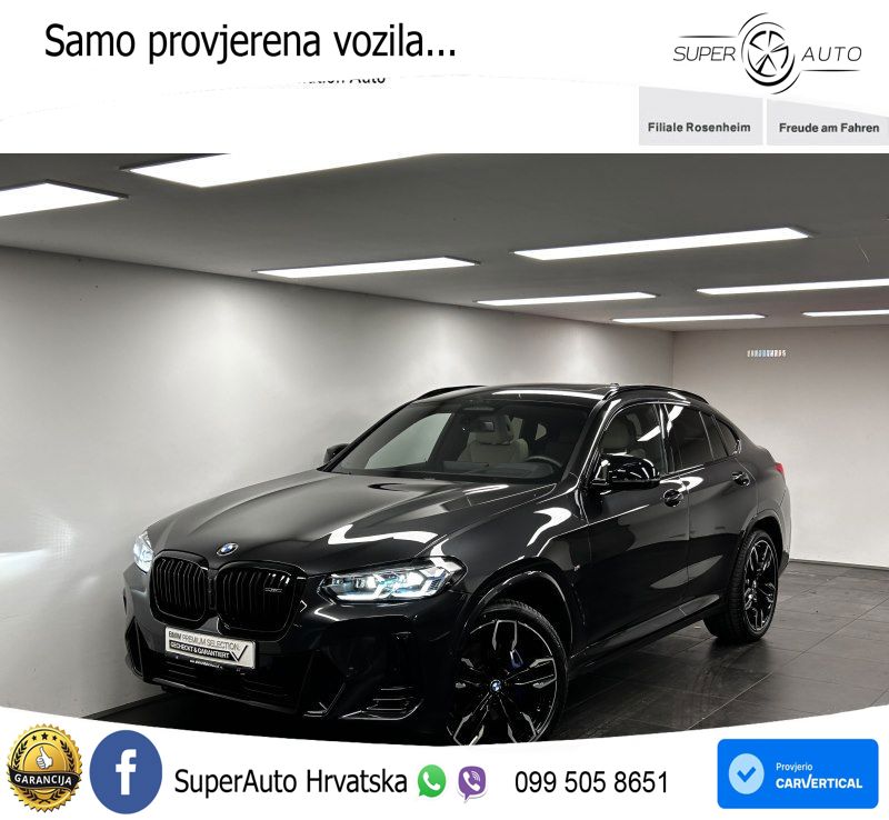 BMW X4 M40d (340 KS) xDrive Steptronic ACC+HEAD+4xGR SJED+360+PANO