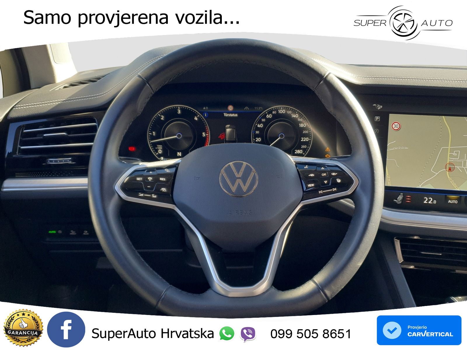 Volkswagen Touareg 3.0 V6 TDI (286 KS) 4MOTION Tiptronic ZRAČNI+ACC+4xGR SJED+KAM