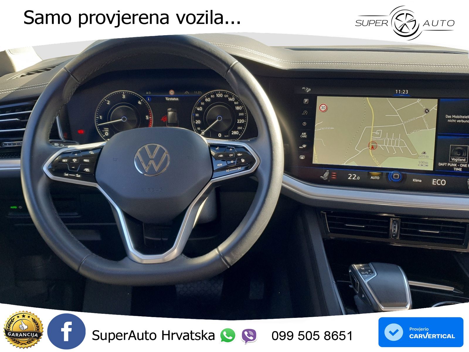 Volkswagen Touareg 3.0 V6 TDI (286 KS) 4MOTION Tiptronic ZRAČNI+ACC+4xGR SJED+KAM