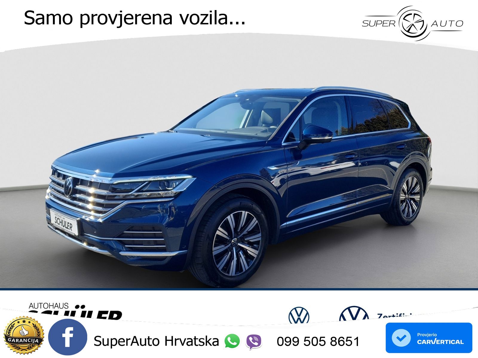 Volkswagen Touareg 3.0 V6 TDI (286 KS) 4MOTION Tiptronic ZRAČNI+ACC+4xGR SJED+KAM