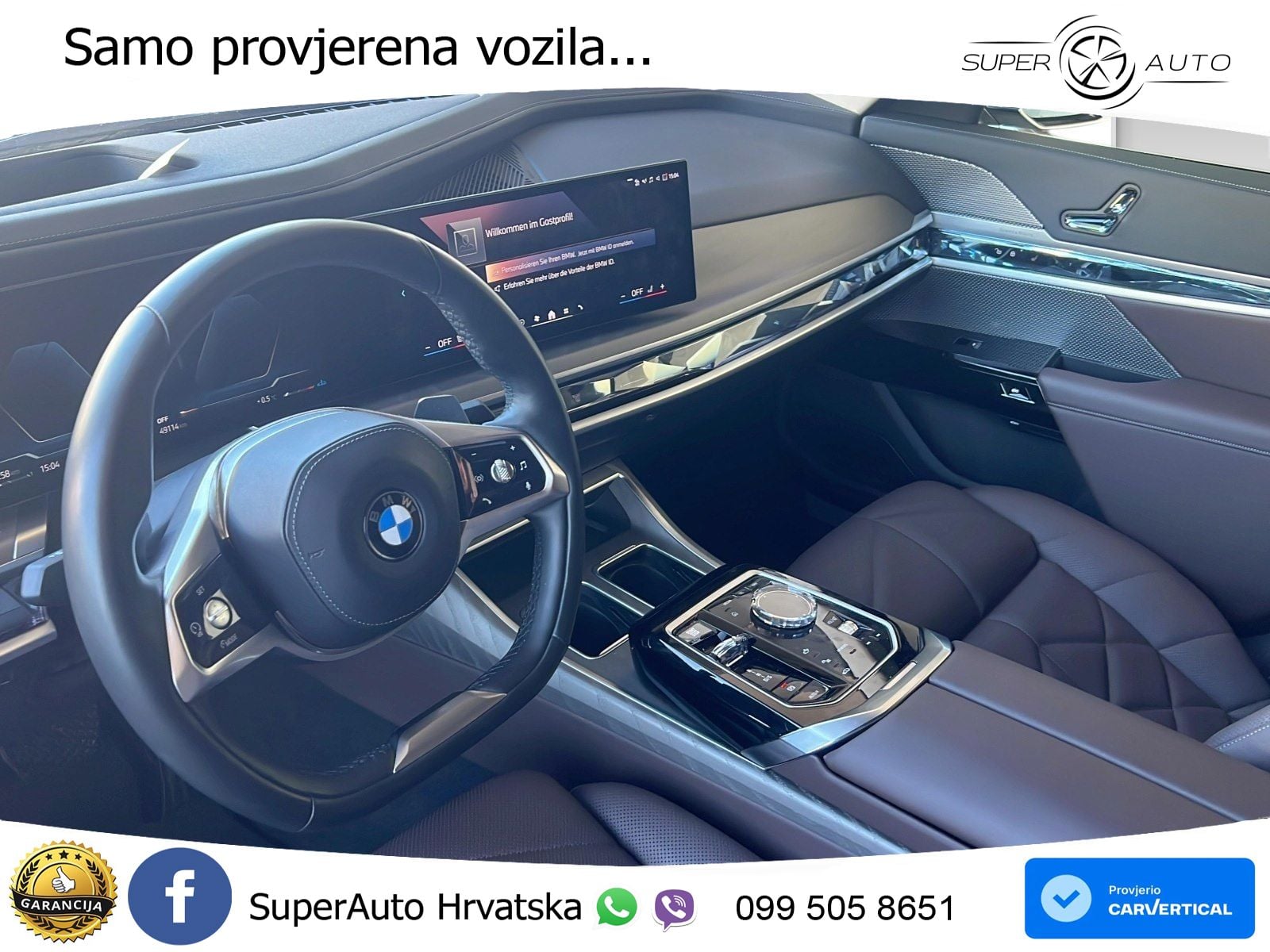 BMW 740d (299 KS) xDrive Steptronic ZRAČNI+ACC+GR SJED+KAM+PANO