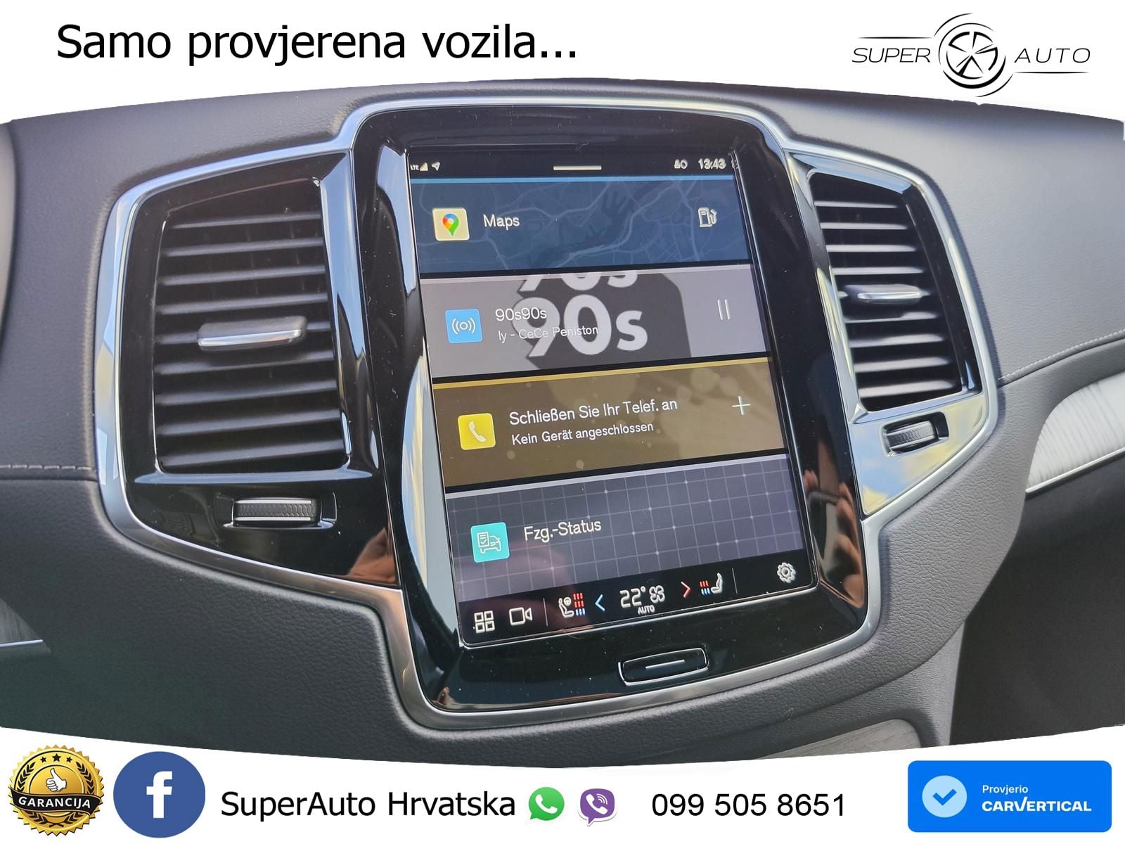 Volvo XC90 2.0 B5 Diesel AWD Automatic ACC+HEAD+4xGR SJED+360+PANO