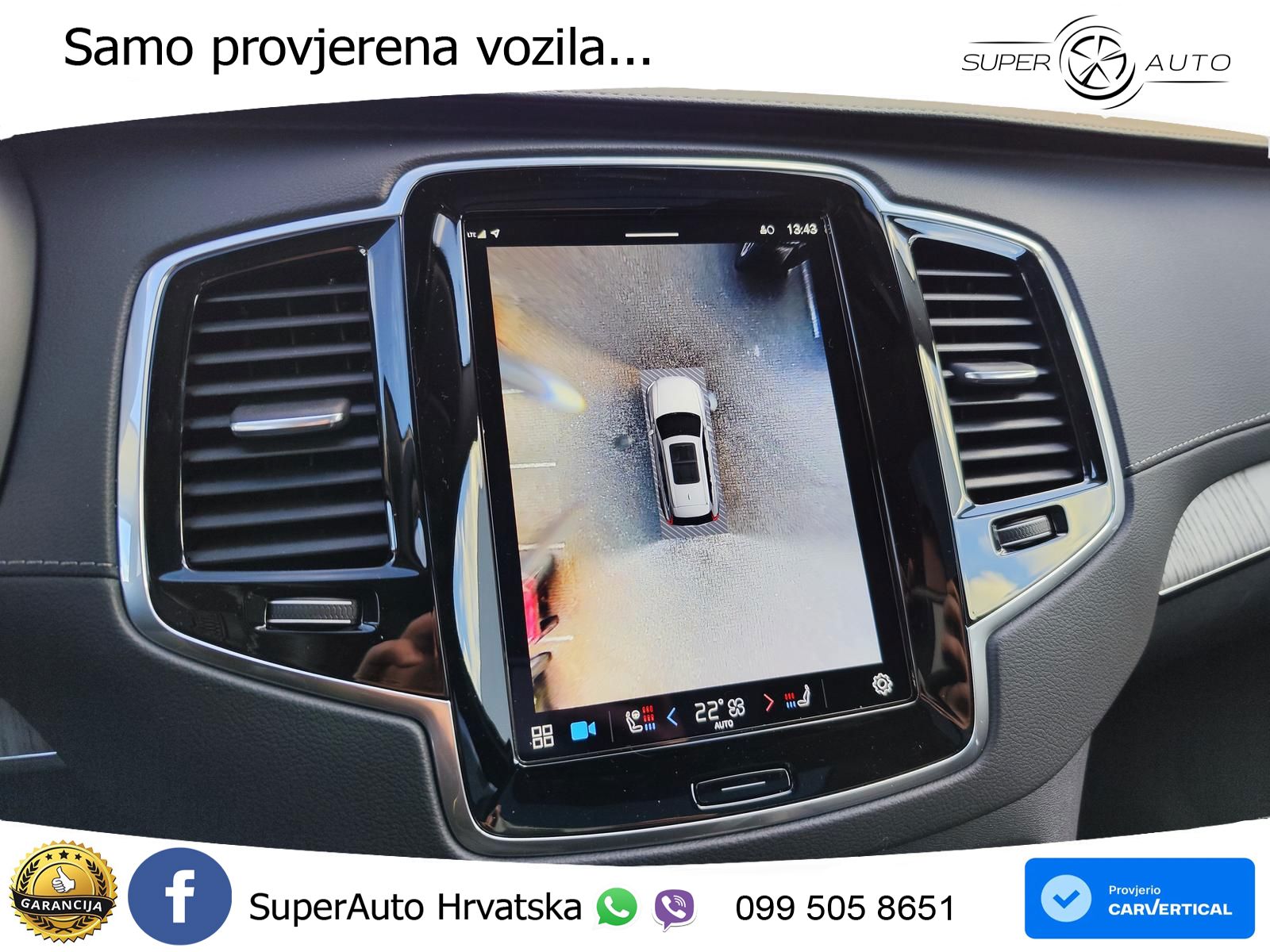 Volvo XC90 2.0 B5 Diesel AWD Automatic ACC+HEAD+4xGR SJED+360+PANO