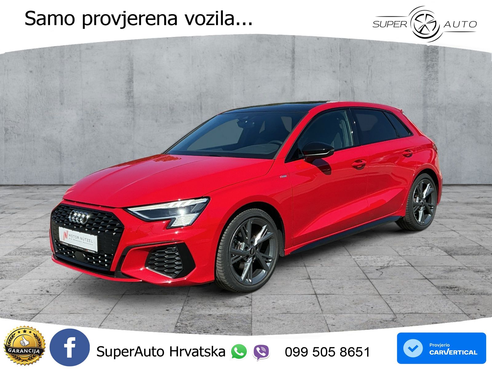 Audi A3 35 TFSI (150 KS) S line LED+GR SJED+ACC