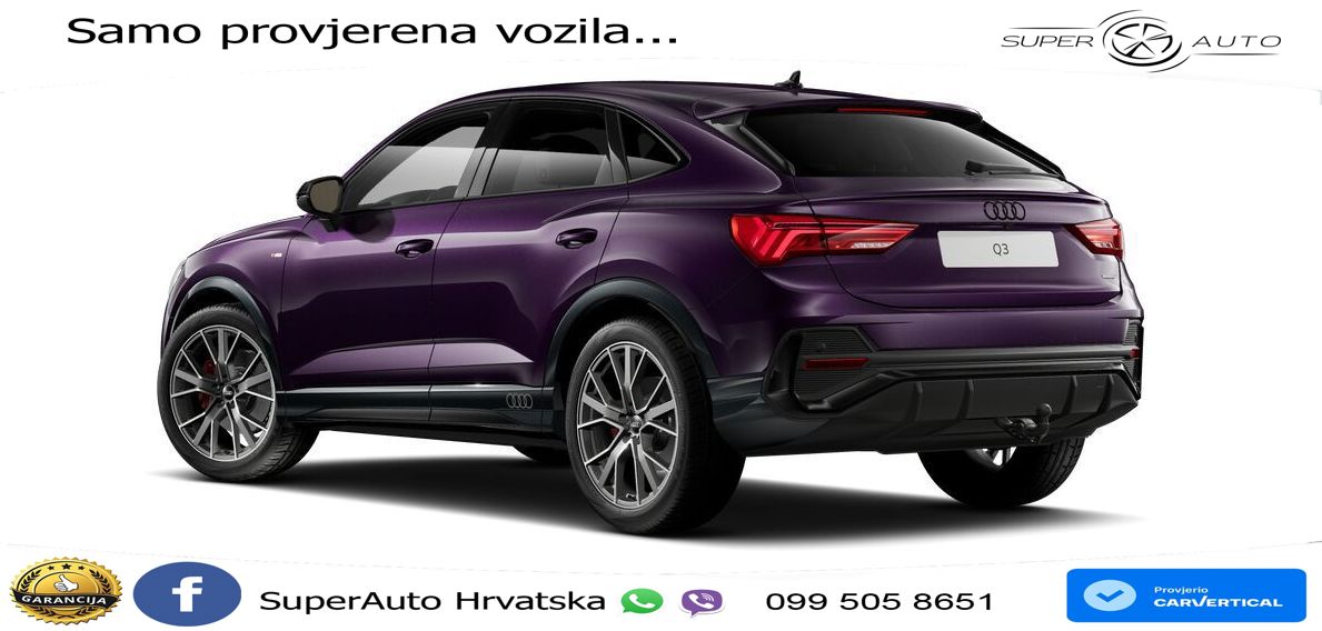Audi Q3 Sportback 40 TDI (193 KS) quattro S tronic S line MATRIX+GR SJED+KAM