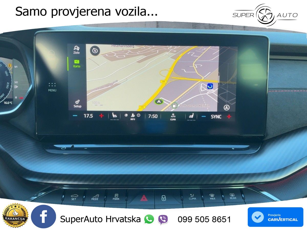 Škoda Octavia Combi RS 2.0 TDI (200 KS) DSG MATRIX+GR SJED+KAM