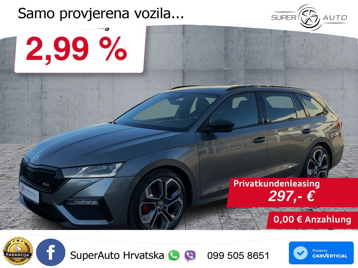 Škoda Octavia Combi RS 2.0 TDI (200 KS) DSG MATRIX+GR SJED+KAM