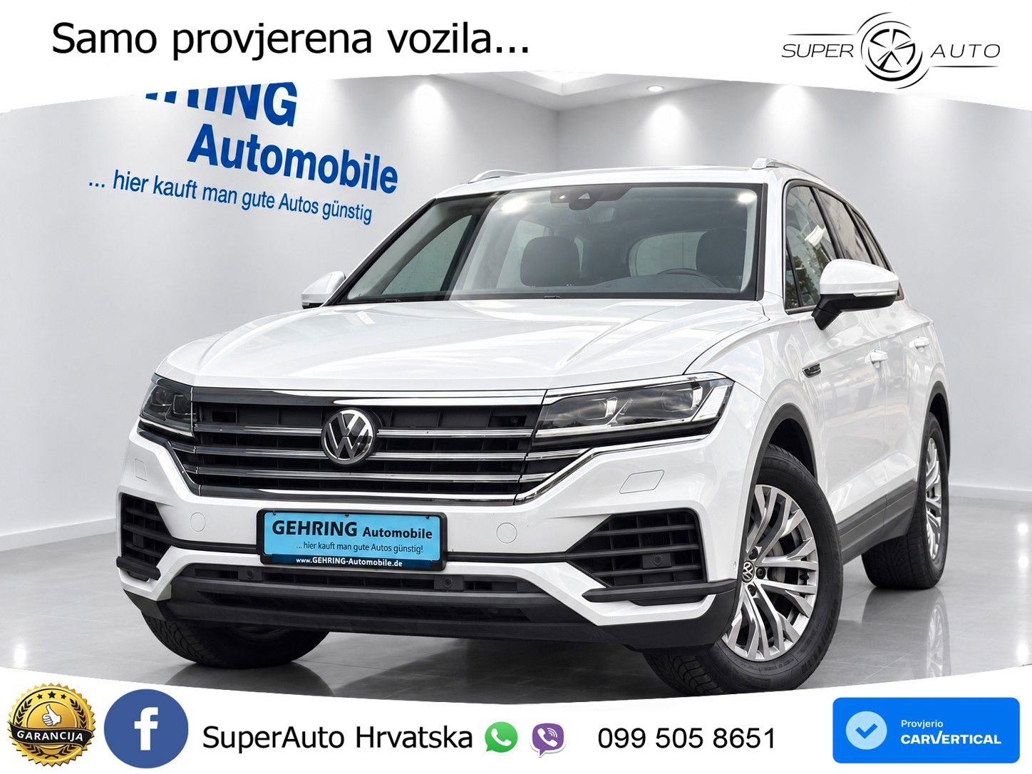 Volkswagen Touareg 3.0 V6 TDI (231 KS) 4MOTION Tiptronic ZRAČNI+ACC+4xGR SJED+KAM