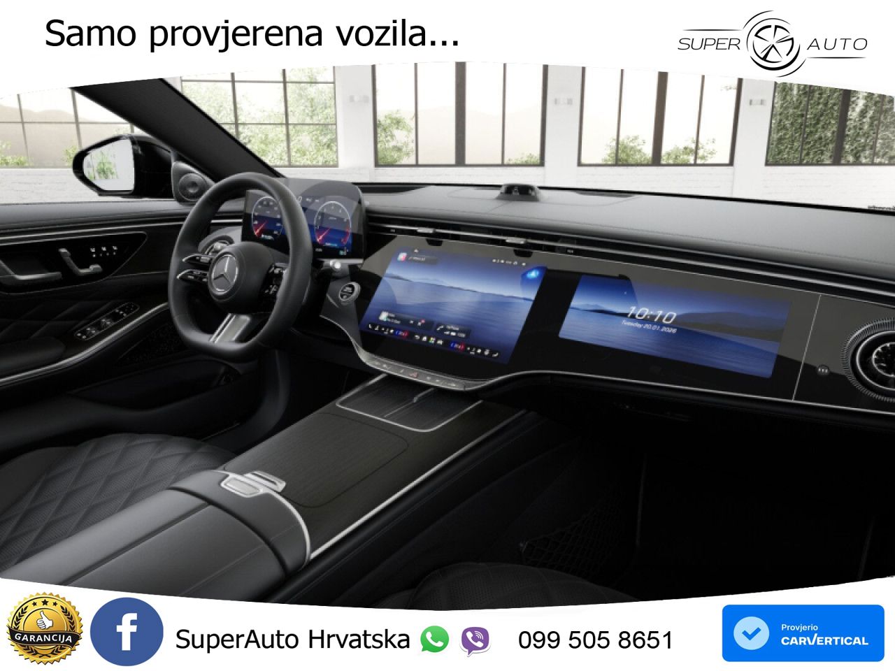 Mercedes S 500 (449 KS) EQ Boost 4MATIC 9G-TRONIC AMG ZRAČNI+ACC+GR SJED+KAM+PANO