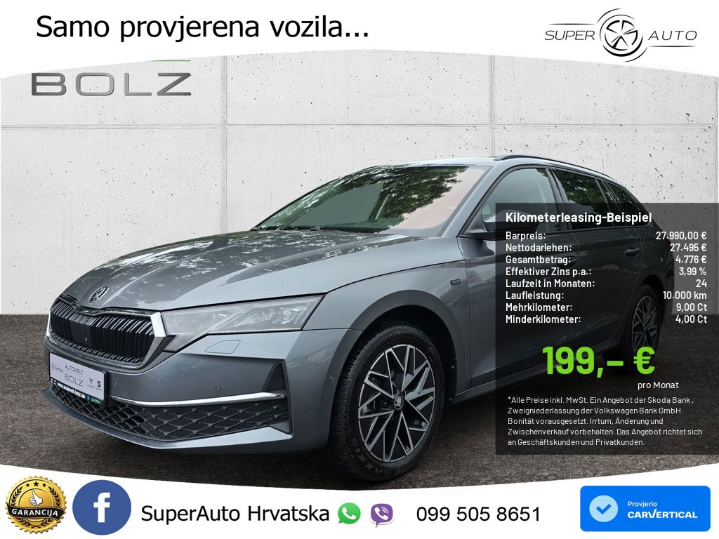 Škoda Octavia Combi 2.0 TDI (150 KS) DSG LED+GR SJED+ACC