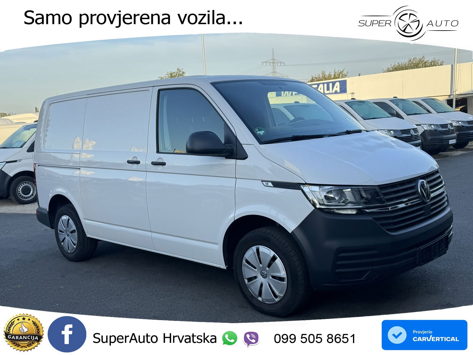 Volkswagen T6 Transporter 6.1 Kasten TDI Klima*SHZ*PDC 110 KS