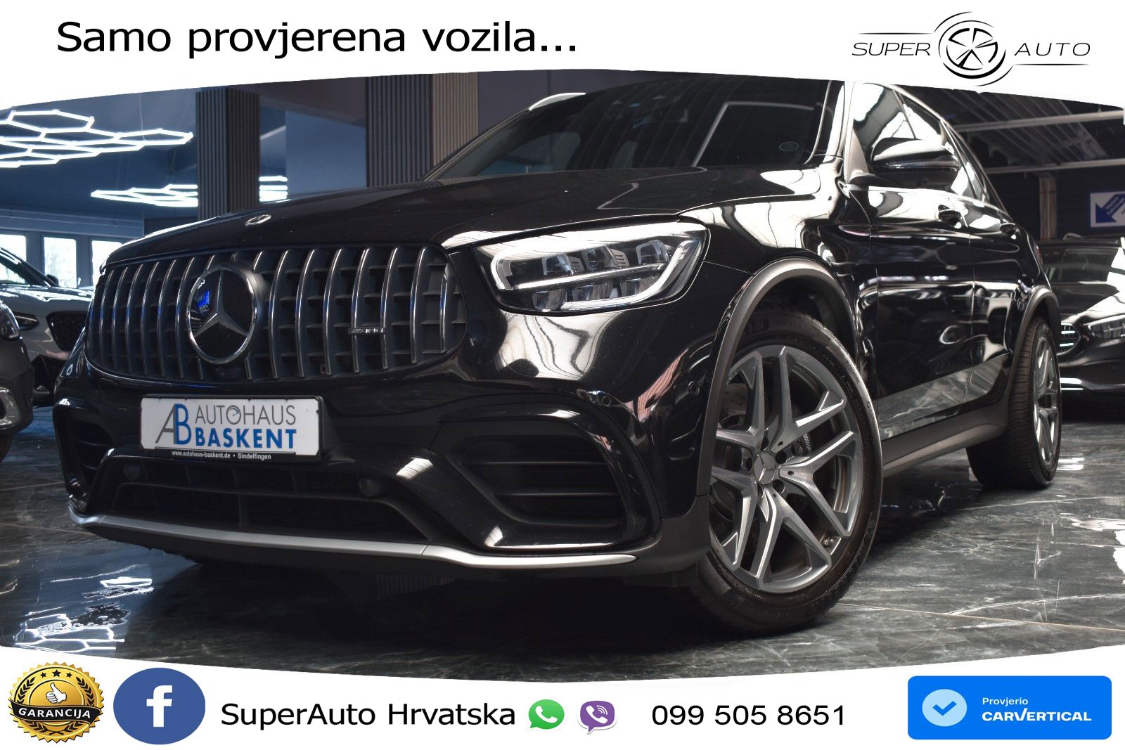 Mercedes AMG GLC 63 V8 (476 KS) 4MATIC+ MCT LED+GR SJED+ACC