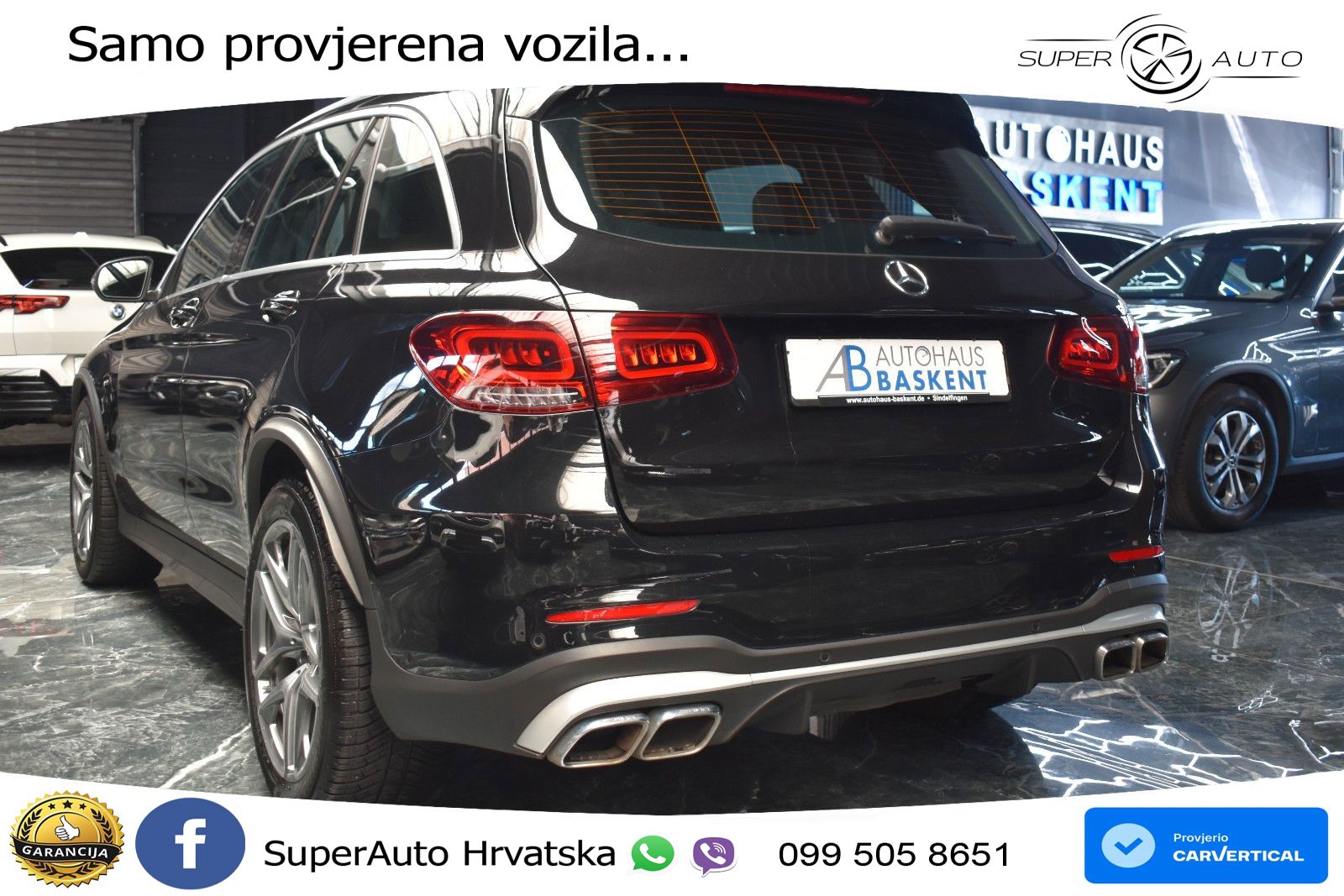 Mercedes AMG GLC 63 V8 (476 KS) 4MATIC+ MCT LED+GR SJED+ACC