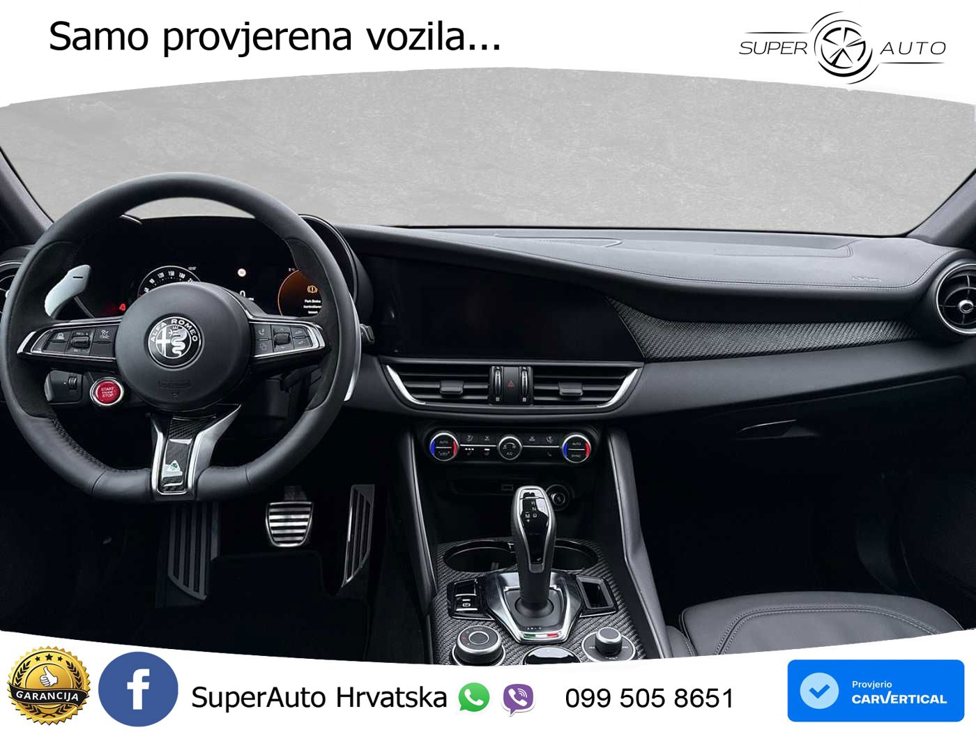 Alfa Romeo Giulia Quadrifoglio 2.9 V6 Bi-Turbo (520 KS) Automatic LED+GR SJED+ACC
