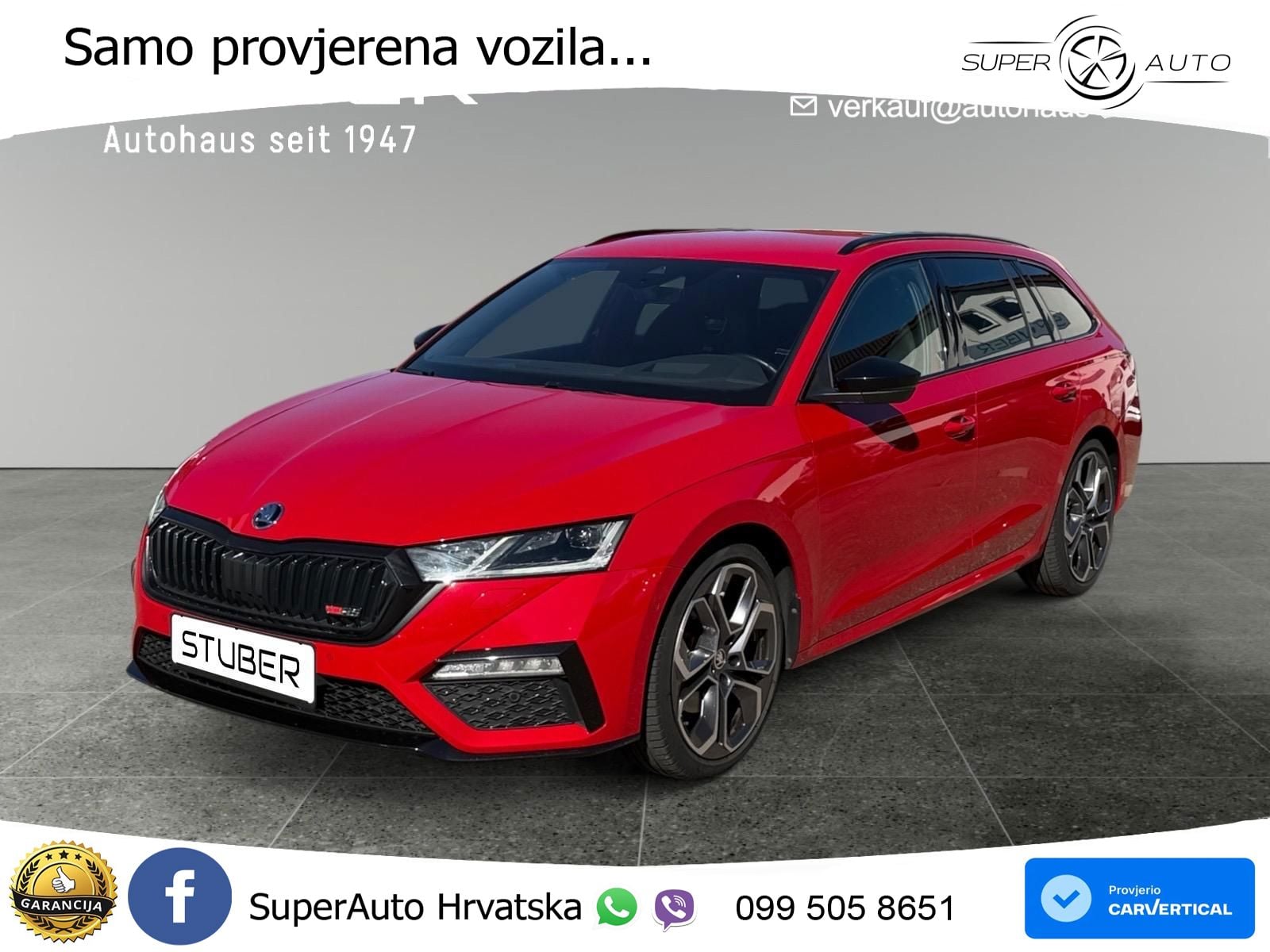 Škoda Octavia Combi RS 2.0 TDI (200 KS) DSG LED+GR SJED+ACC