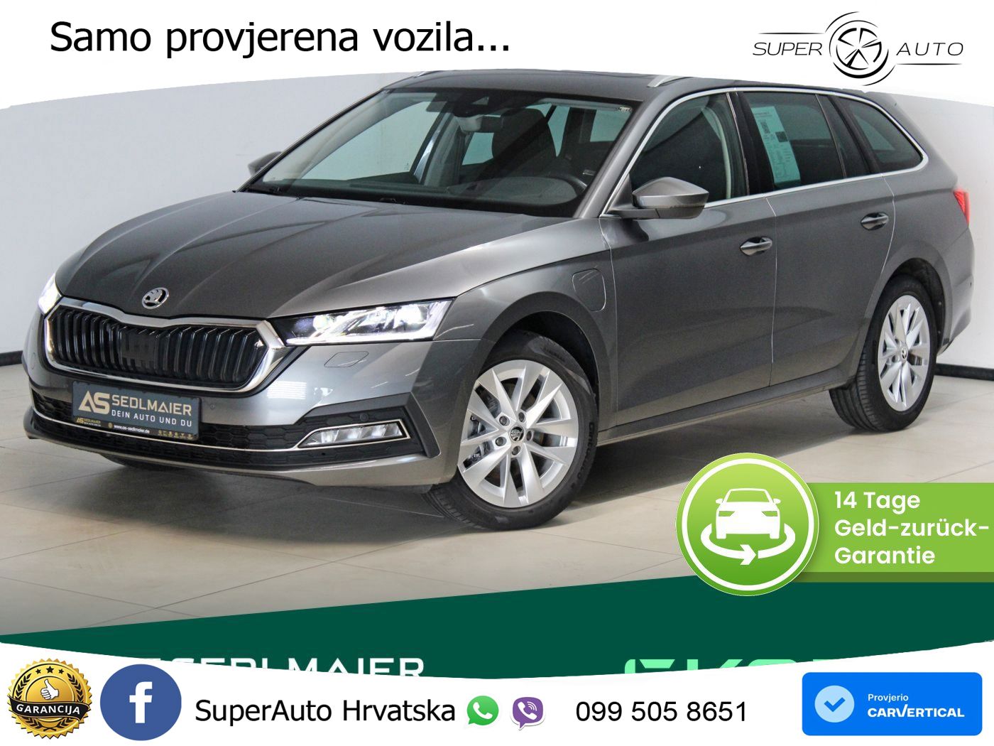 Škoda Octavia Combi iV 1.4 TSI (204 KS) DSG MATRIX+GR SJED+KAM