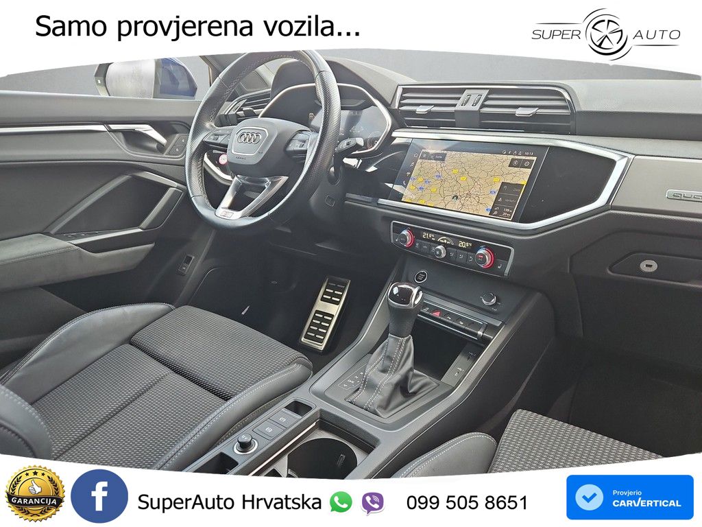 Audi Q3 II Sportback 40 TFSI (190 KS) quattro S tronic S line LED+GR SJED+ACC