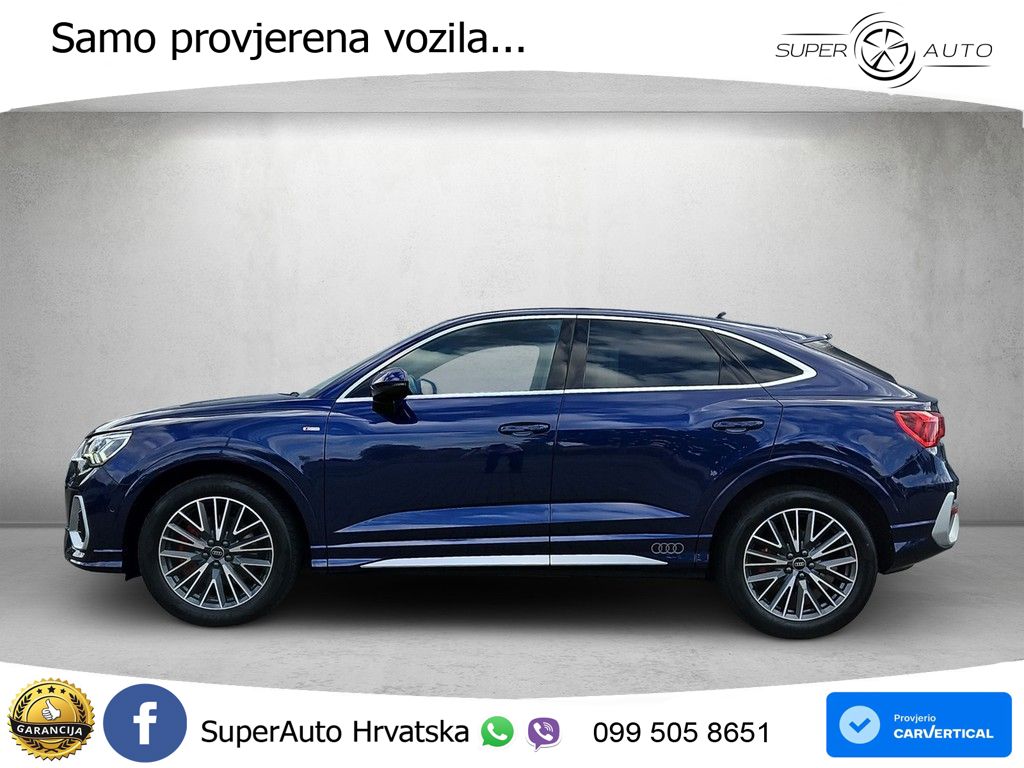 Audi Q3 II Sportback 40 TFSI (190 KS) quattro S tronic S line LED+GR SJED+ACC