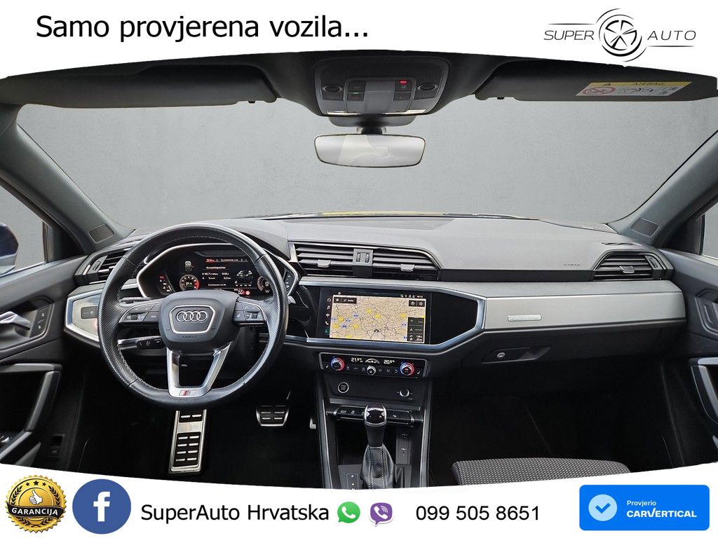 Audi Q3 II Sportback 40 TFSI (190 KS) quattro S tronic S line LED+GR SJED+ACC