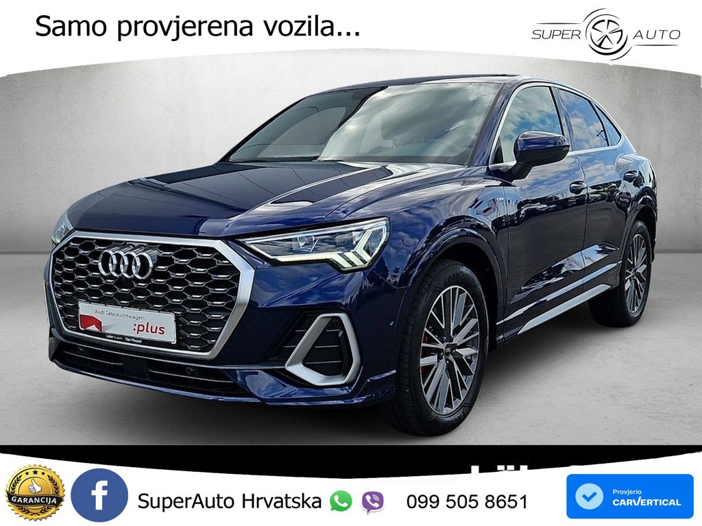 Audi Q3 II Sportback 40 TFSI (190 KS) quattro S tronic S line LED+GR SJED+ACC