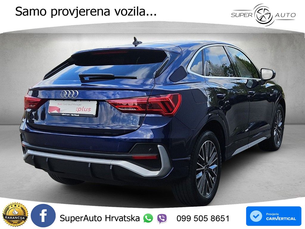 Audi Q3 II Sportback 40 TFSI (190 KS) quattro S tronic S line LED+GR SJED+ACC