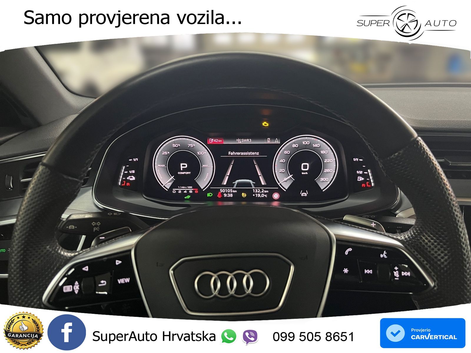Audi A6 50 TFSIe (299 KS) quattro ultra S tronic S line LED+GR SJED+ACC