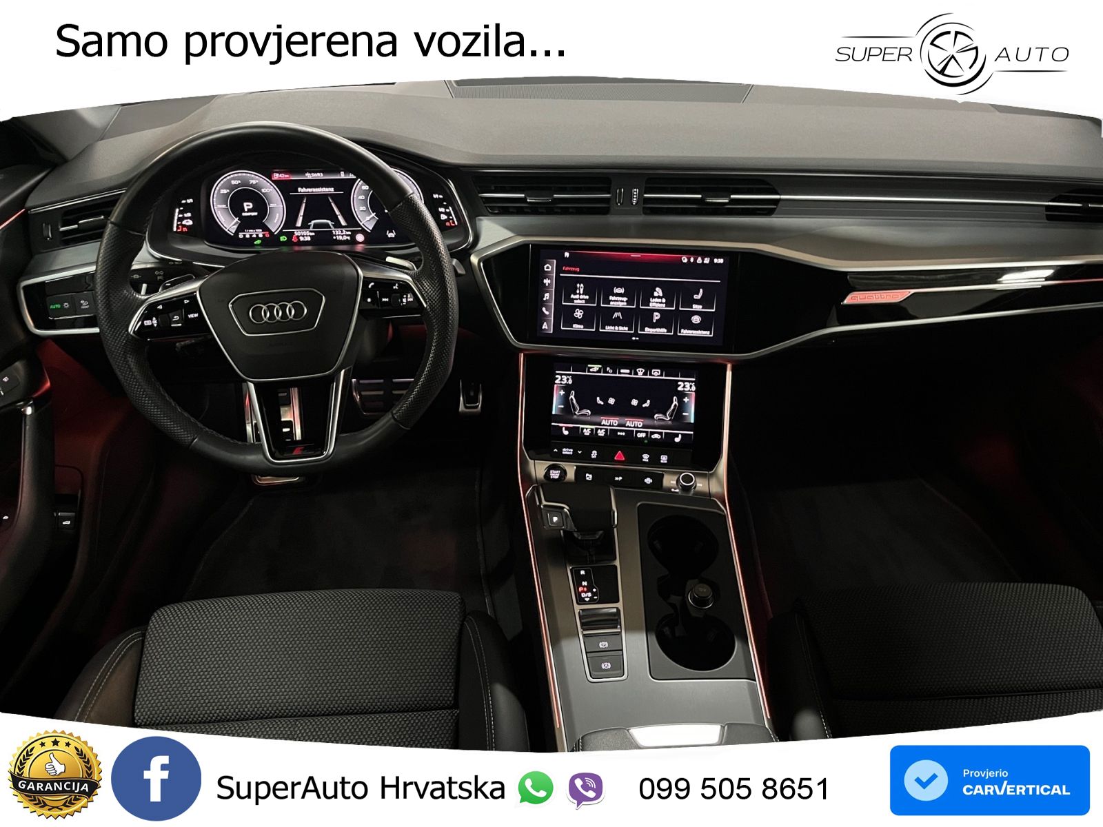 Audi A6 50 TFSIe (299 KS) quattro ultra S tronic S line LED+GR SJED+ACC