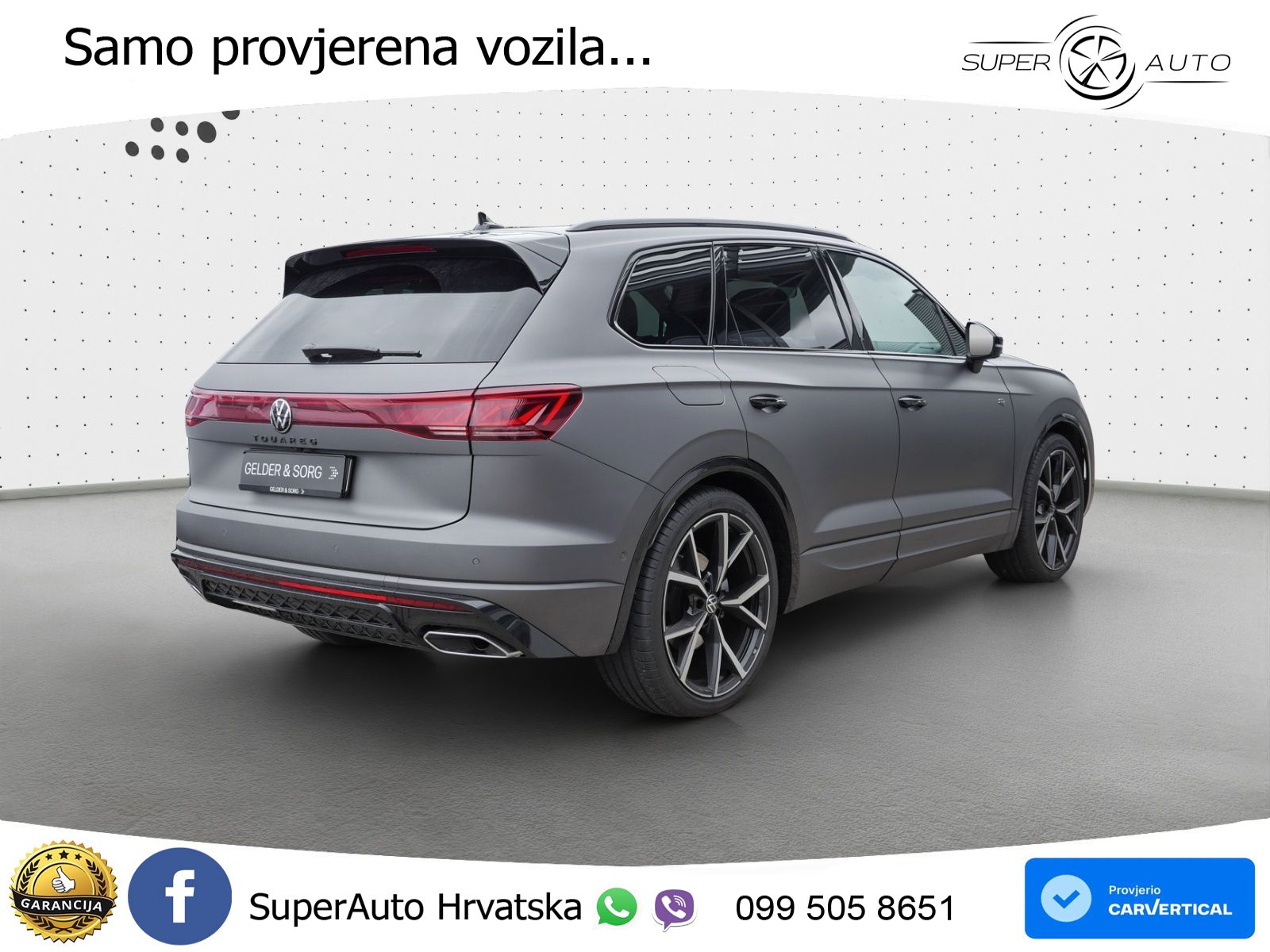 Volkswagen Touareg 3.0 V6 TDI (286 KS) 4MOTION Tiptronic ZRAČNI+ACC+GR SJED+KAM+PANO